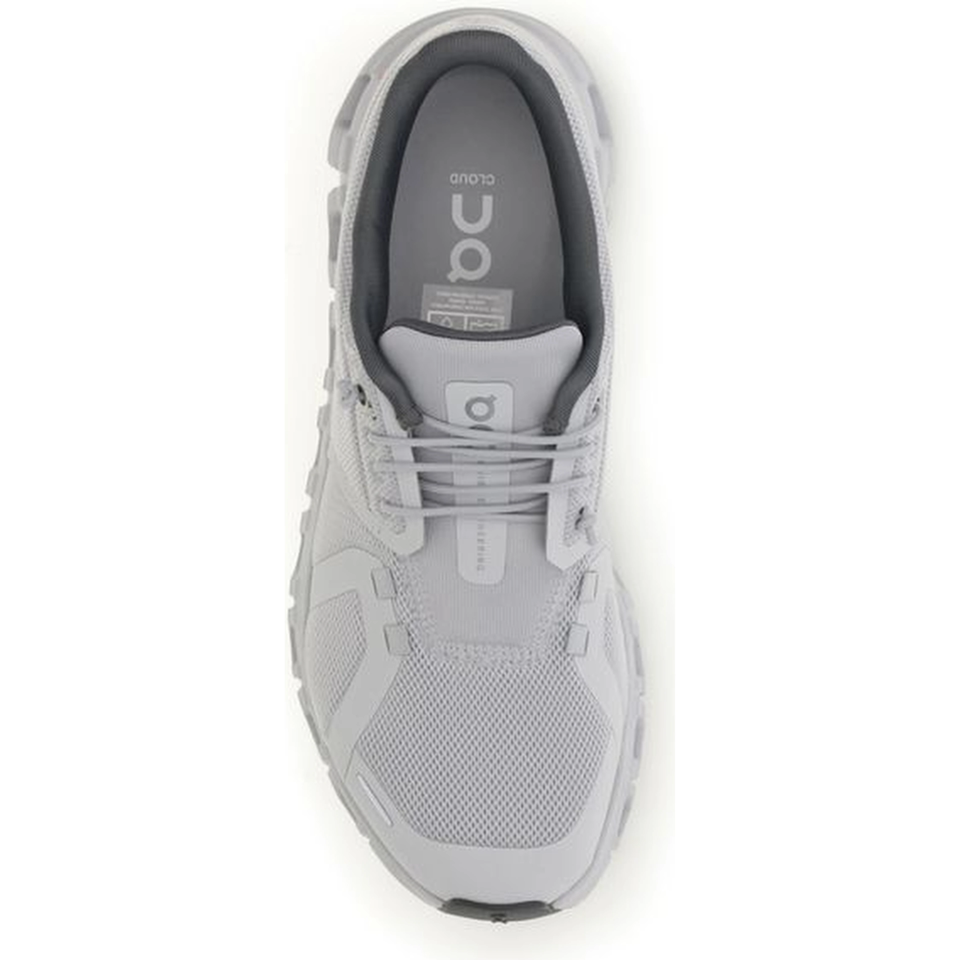 Gray Polyester Athletic Sneakers