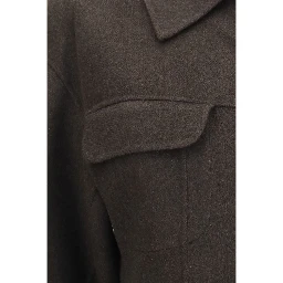 Brown Wool Oves Aries Full-Length Jacket