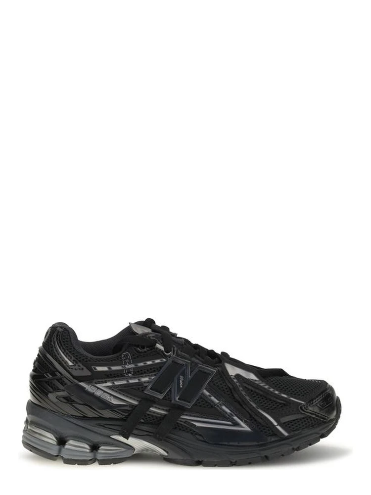 Black Polyamide Athletic Sneakers