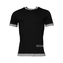 Black Cotton T-Shirt