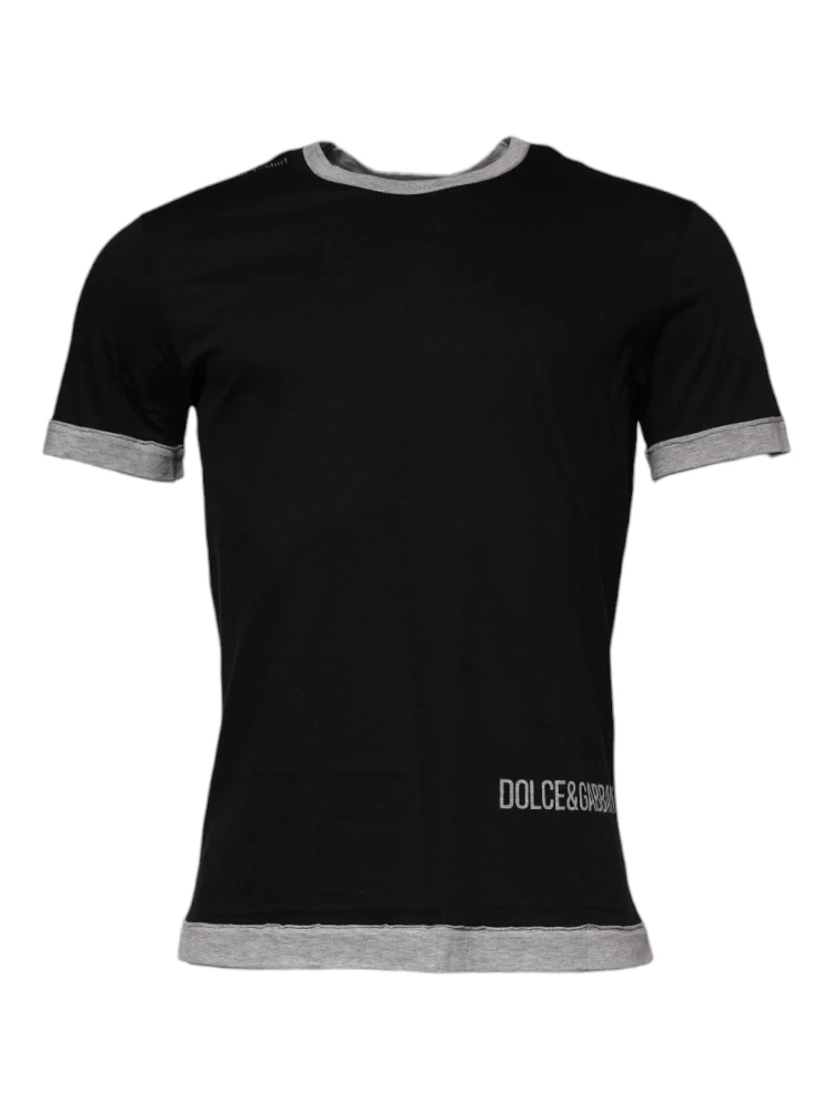 Black Cotton T-Shirt