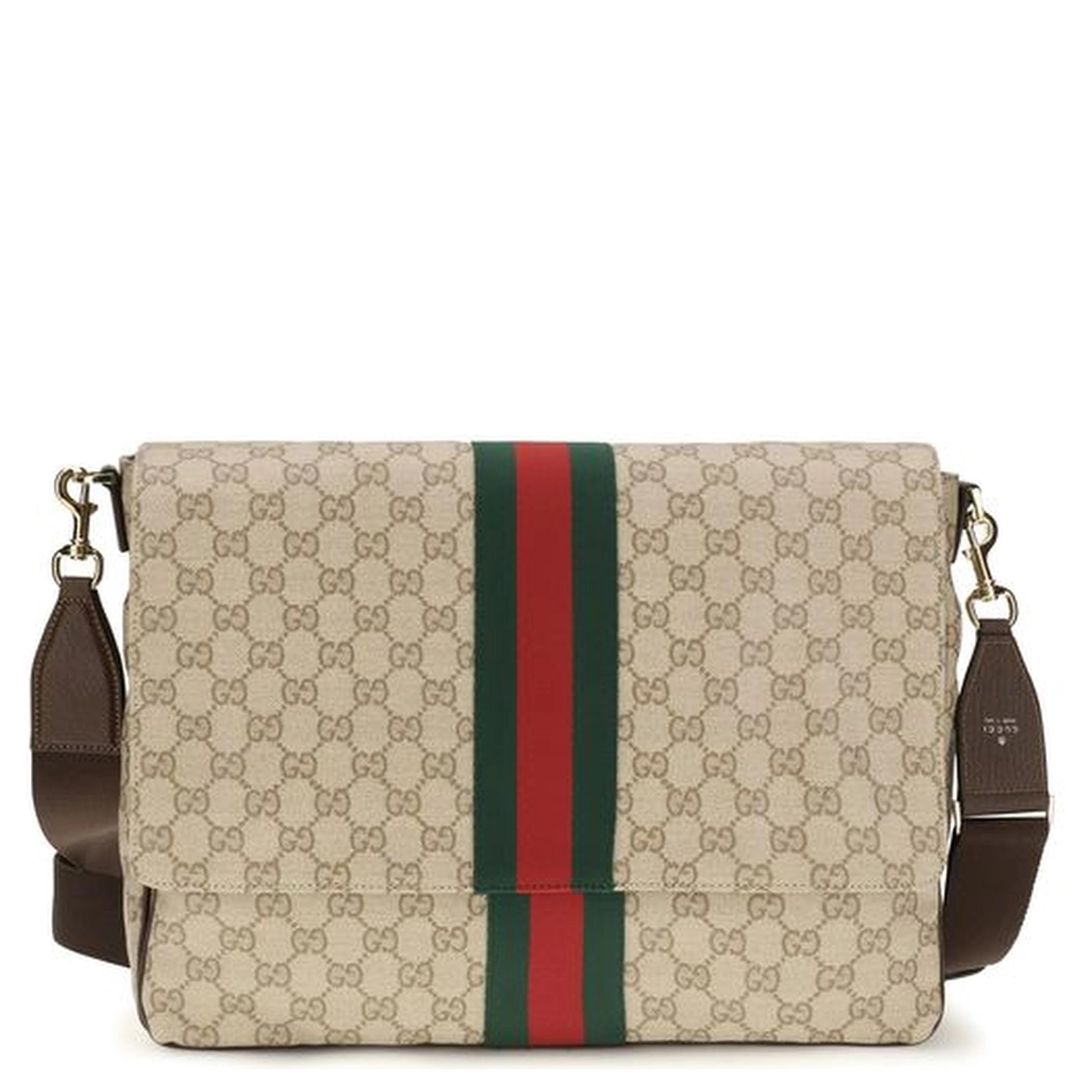 Beige Fabric Shoulder Bag