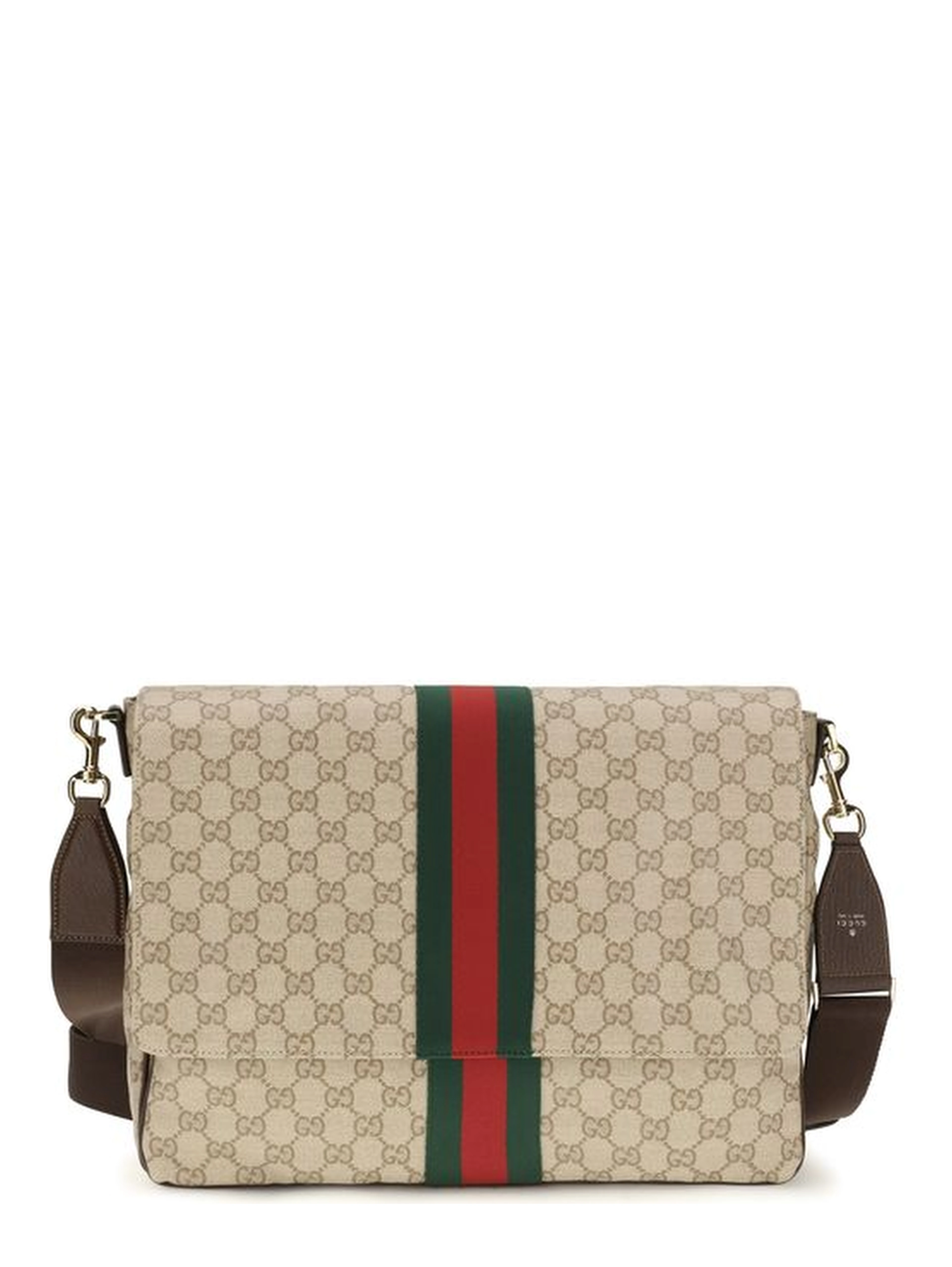 Beige Fabric Shoulder Bag