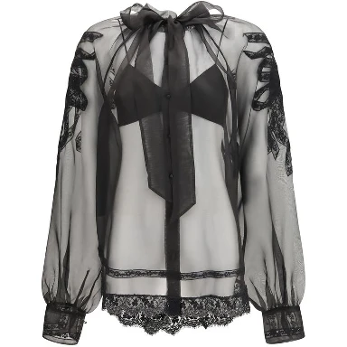 Black Silk Blouse