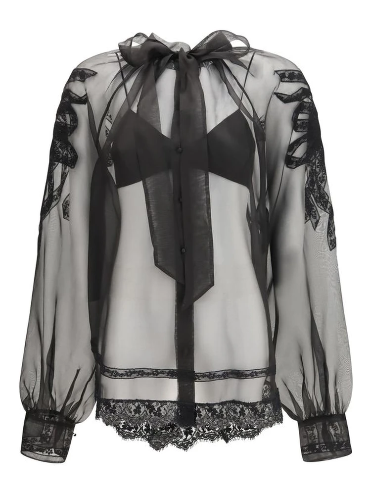 Black Silk Blouse