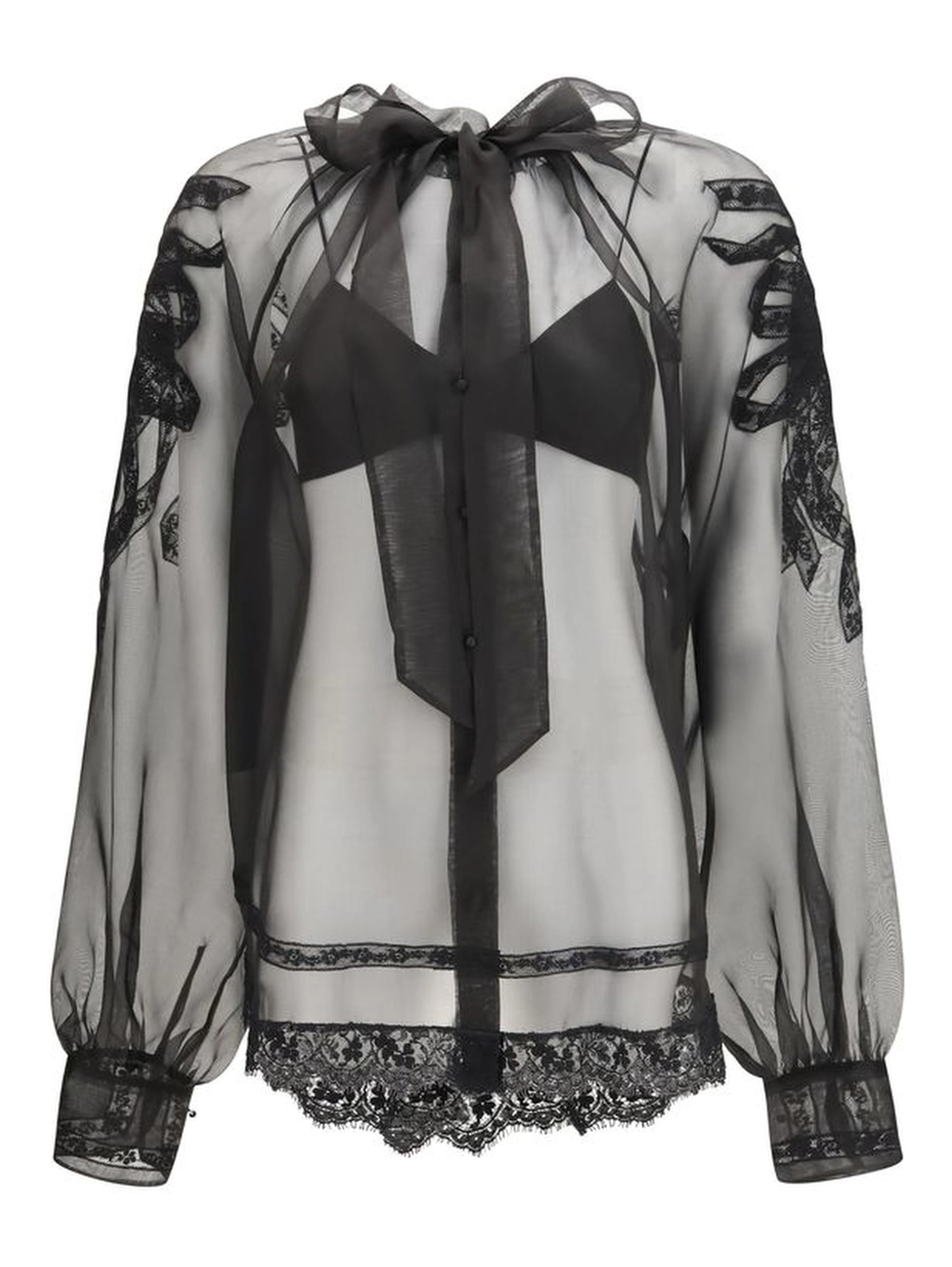 Black Silk Blouse