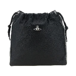 Black Polyethylene Shoulder Bag