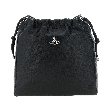 Black Polyethylene Shoulder Bag