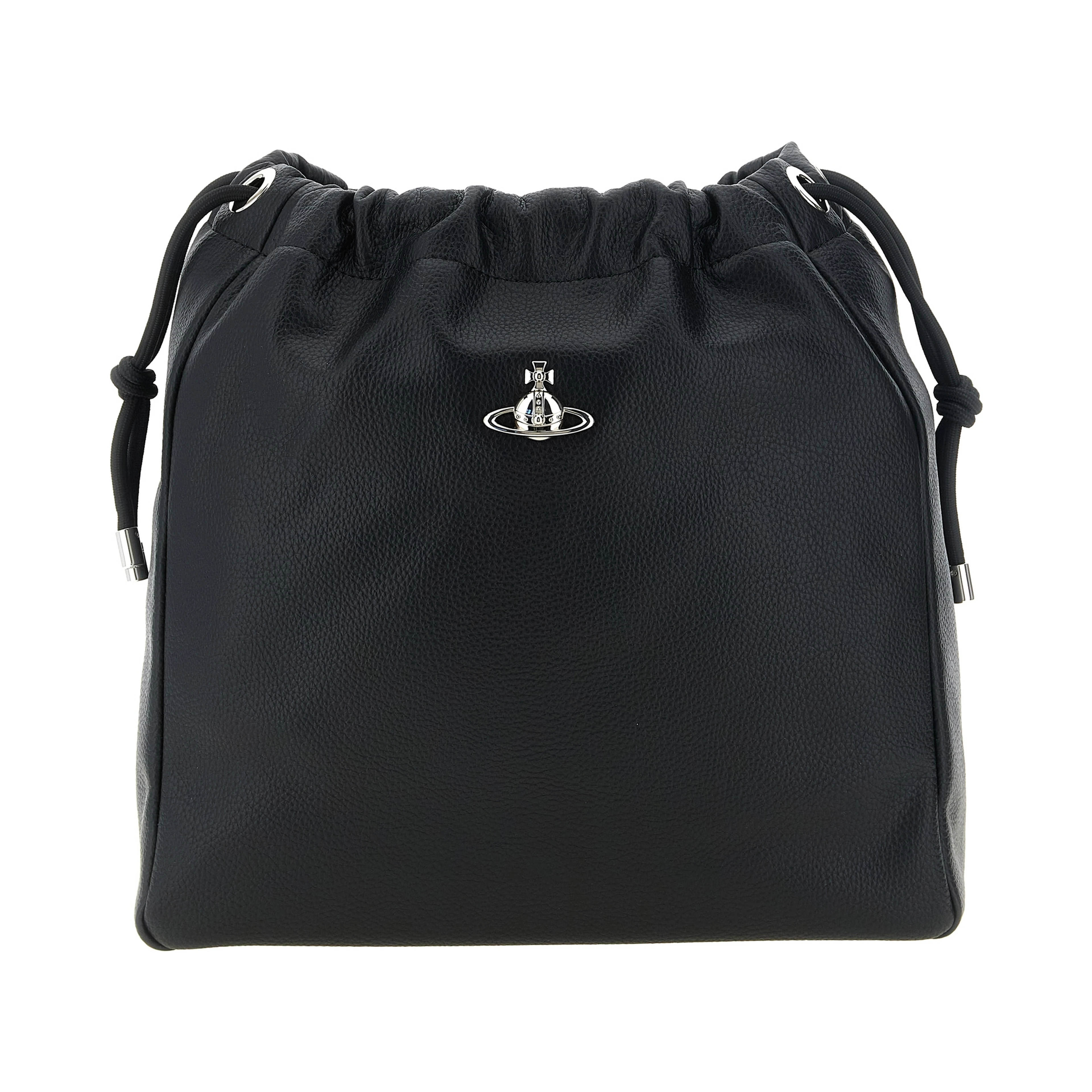 Black Polyethylene Shoulder Bag