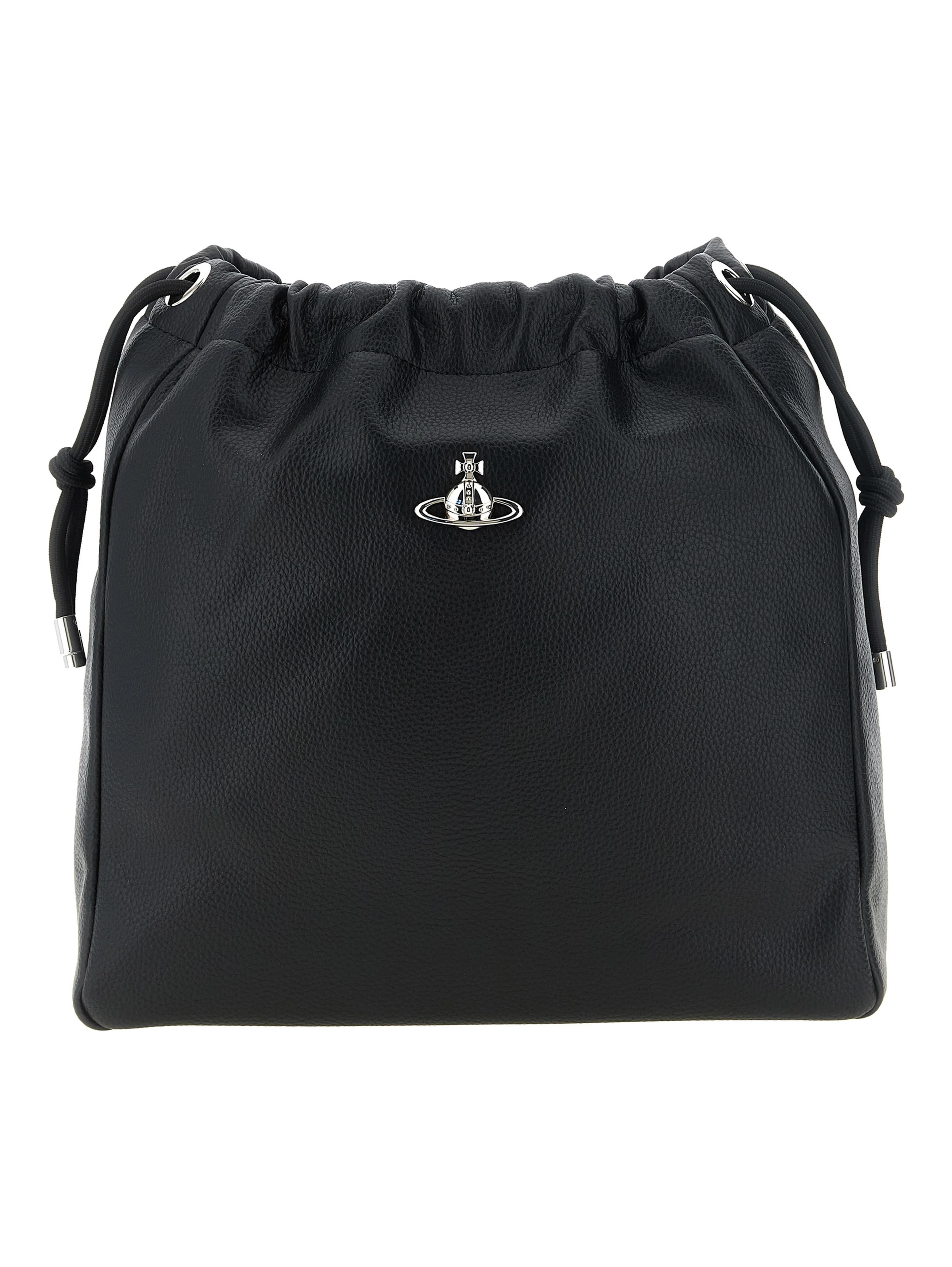 Black Polyethylene Shoulder Bag