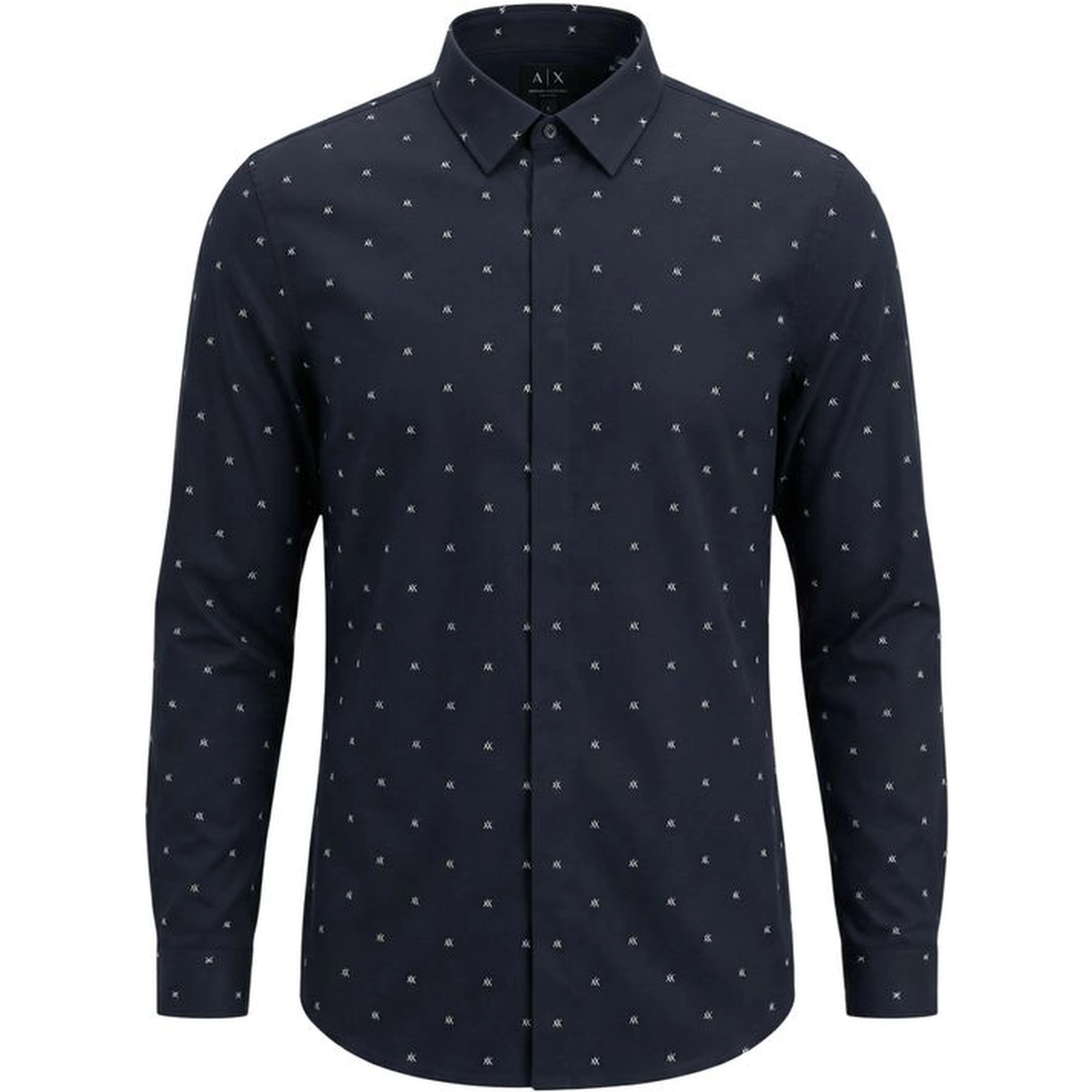Blue Cotton Pattern Shirt
