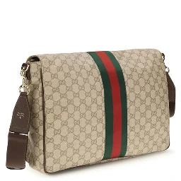 Beige Fabric Shoulder Bag