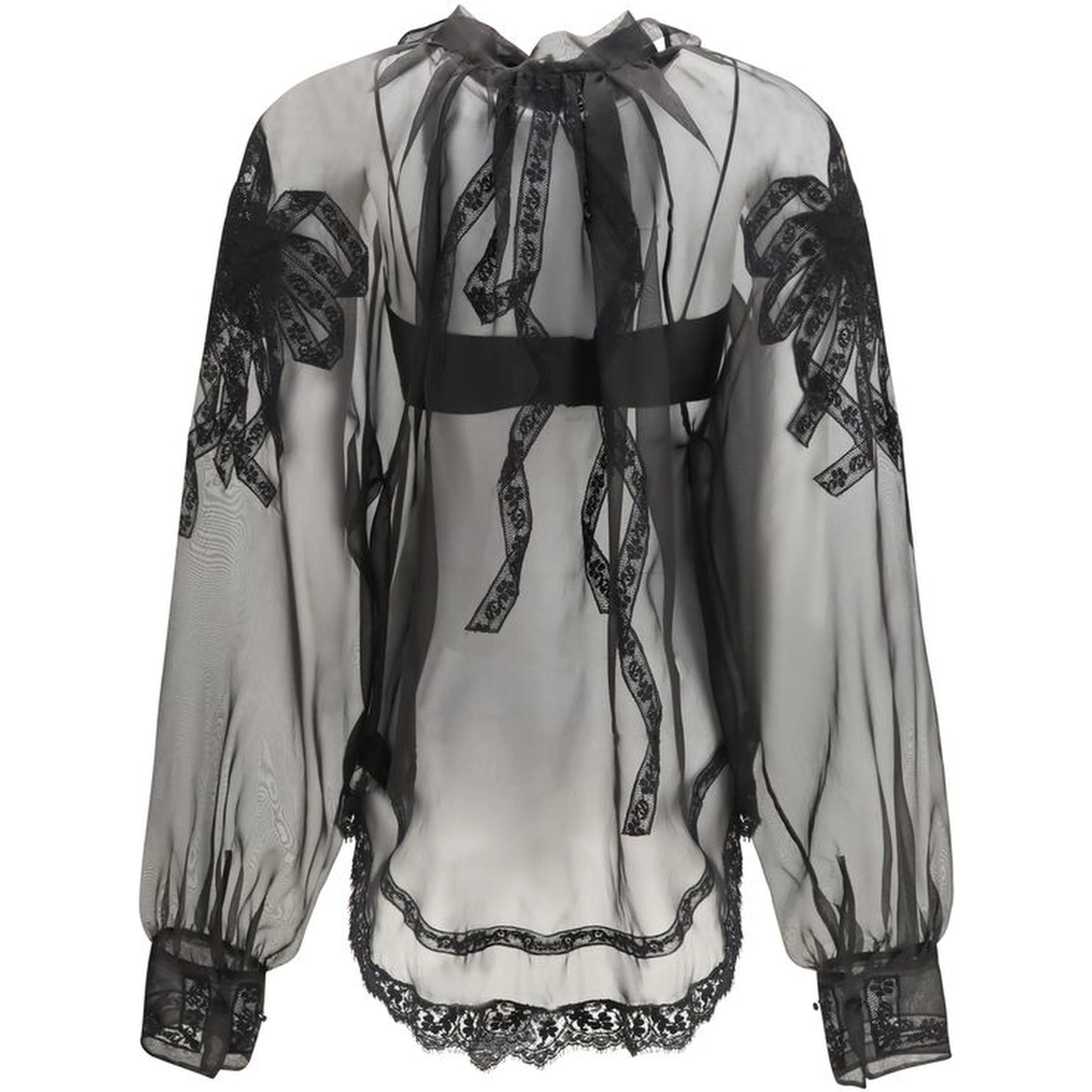 Black Silk Blouse