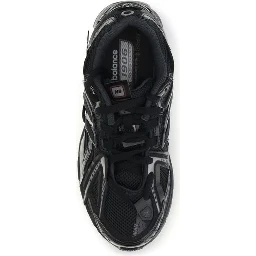 Black Polyamide Athletic Sneakers