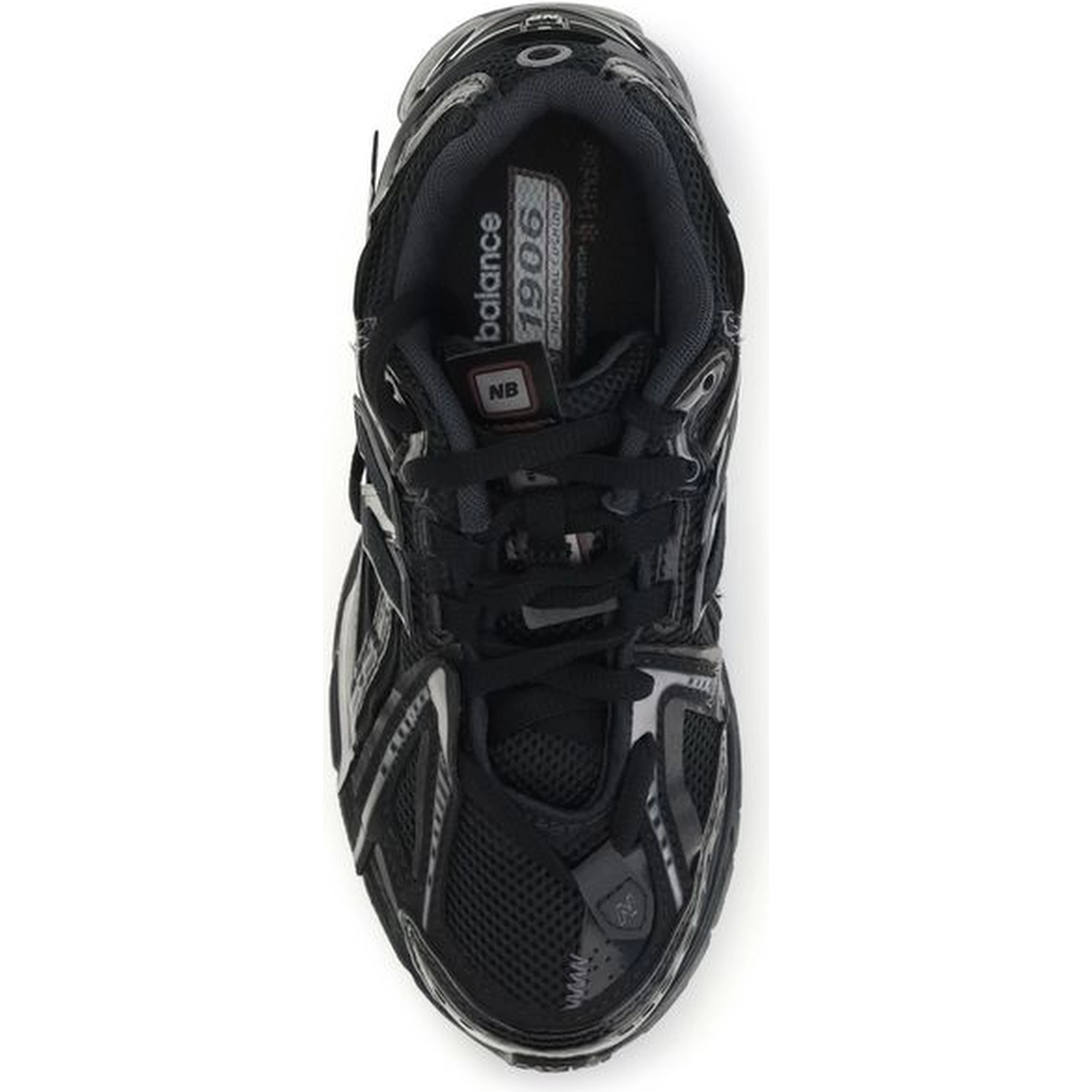 Black Polyamide Athletic Sneakers
