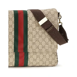 Beige Fabric Shoulder Bag