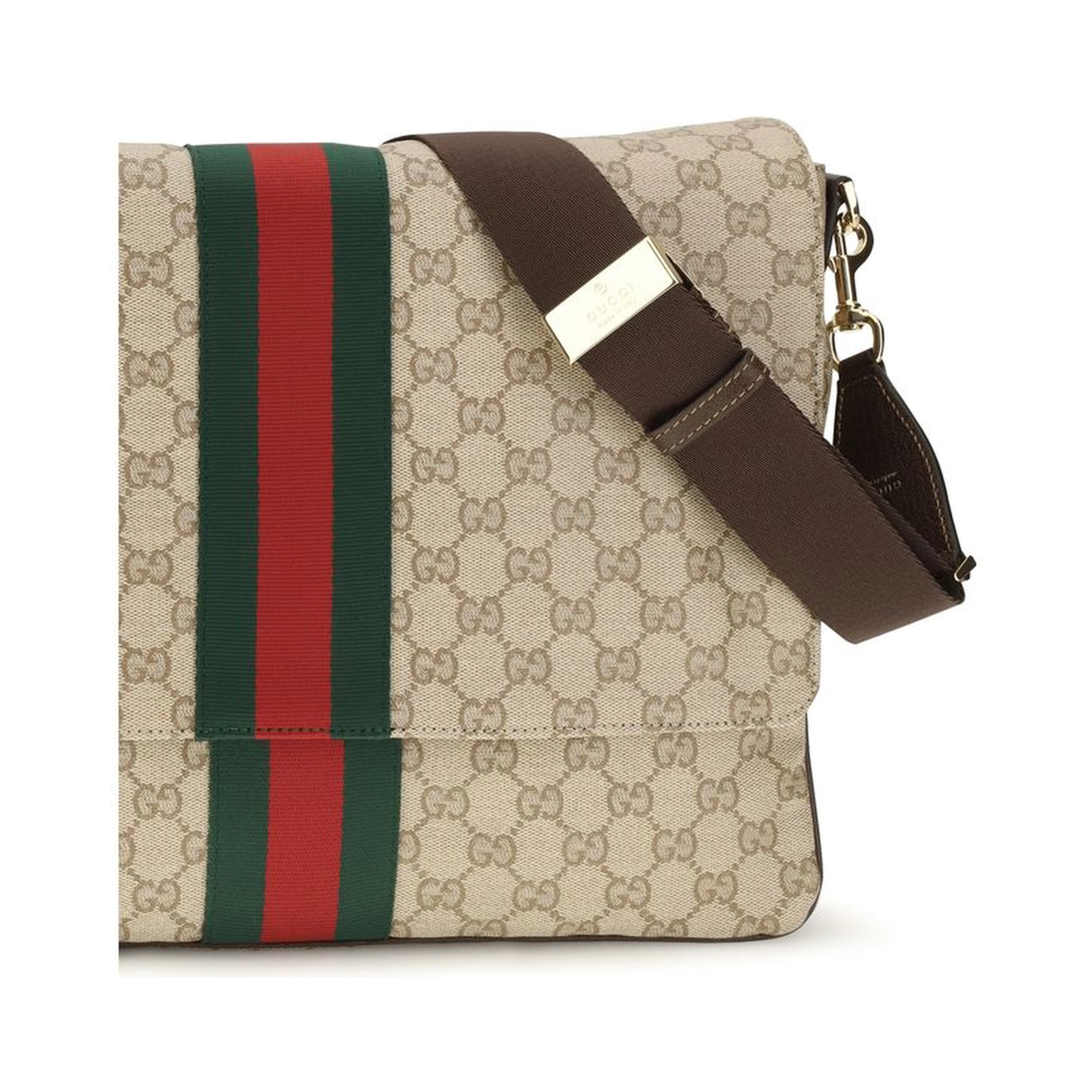 Beige Fabric Shoulder Bag