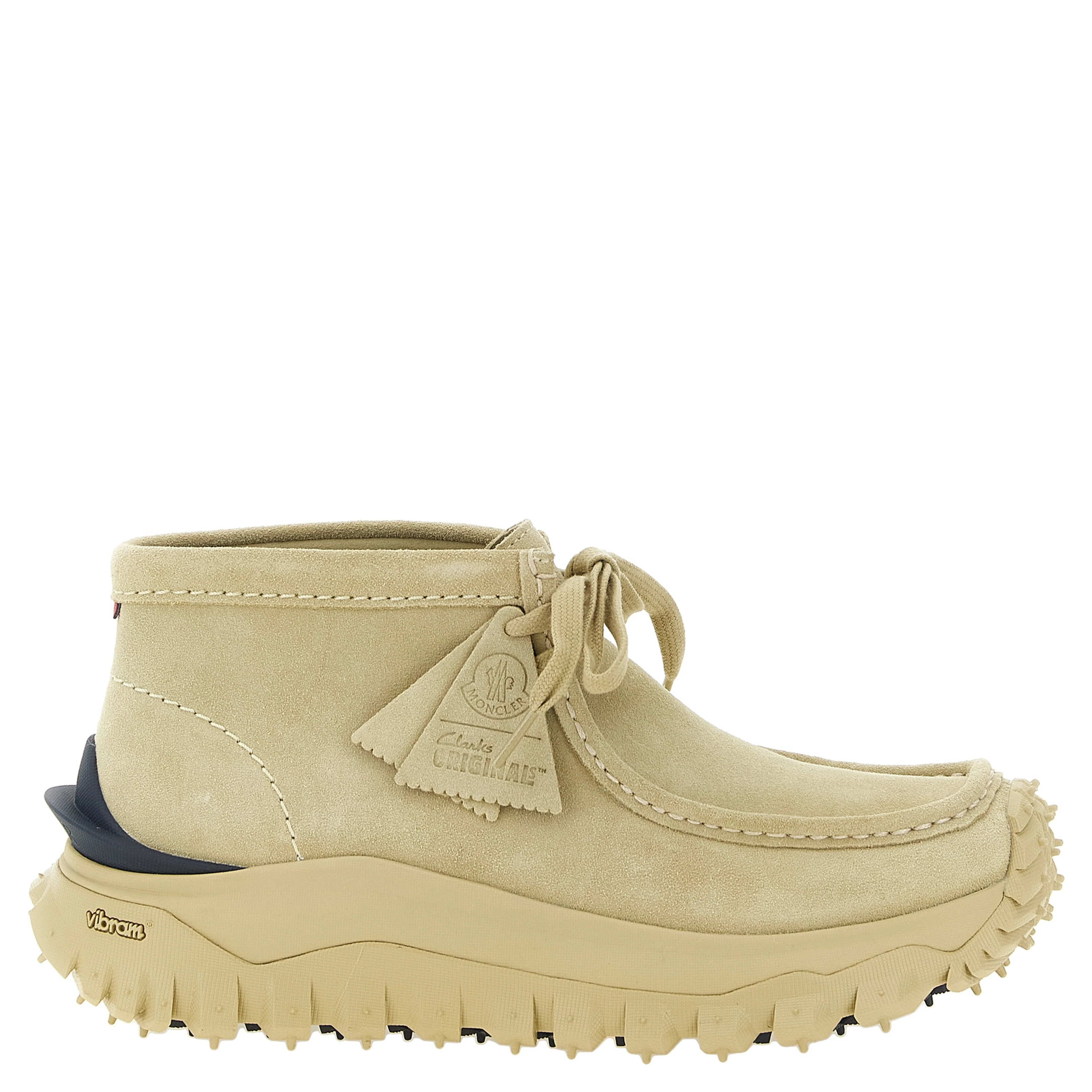 Beige Leather Ankle Boots