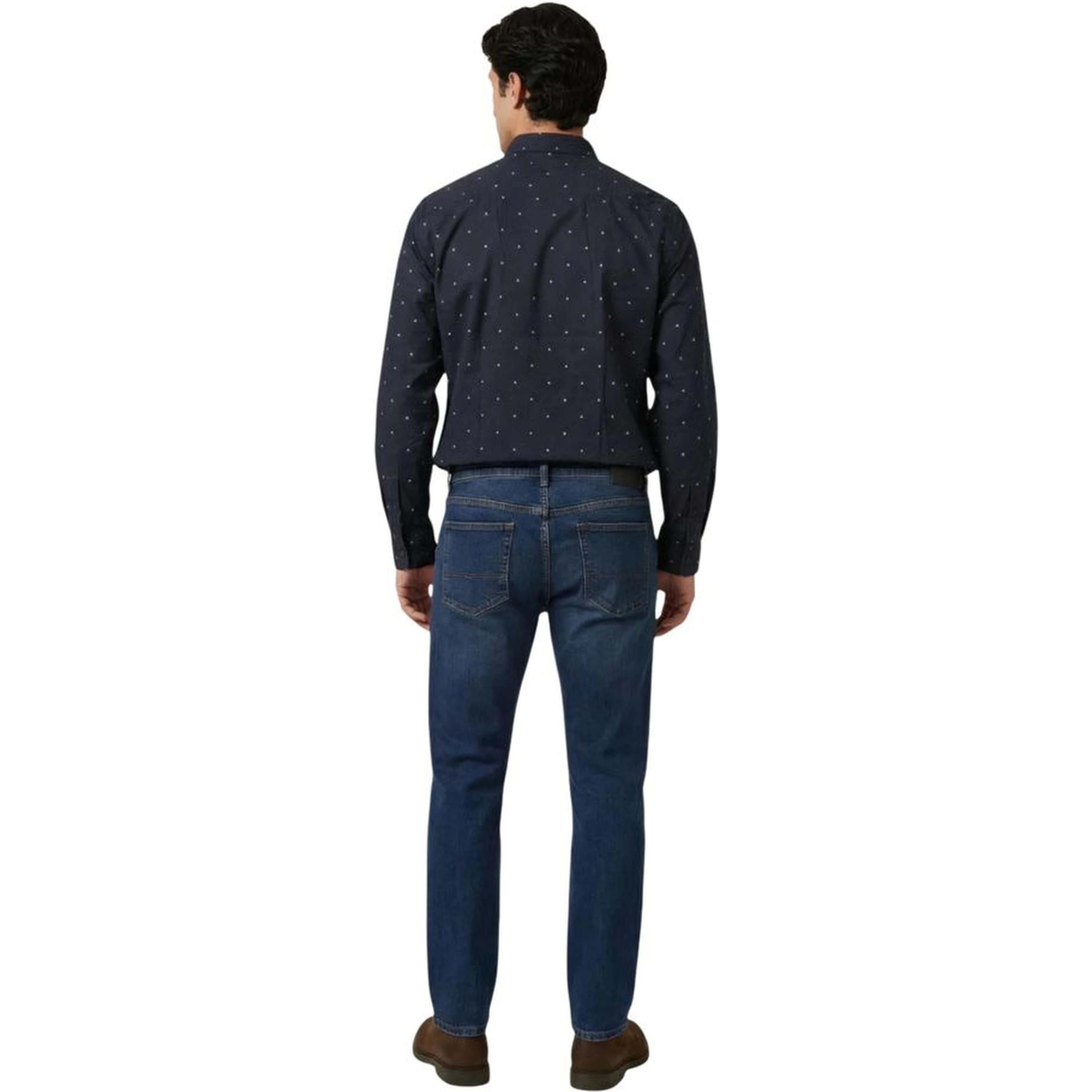 Blue Cotton Pattern Shirt