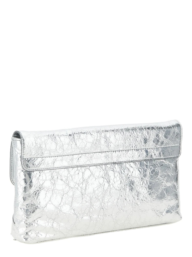 Silver Lamb Leather Clutch Bag alternative
