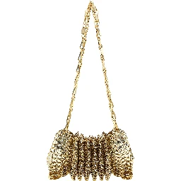 Gold Stainless Steel Shoulder Bag