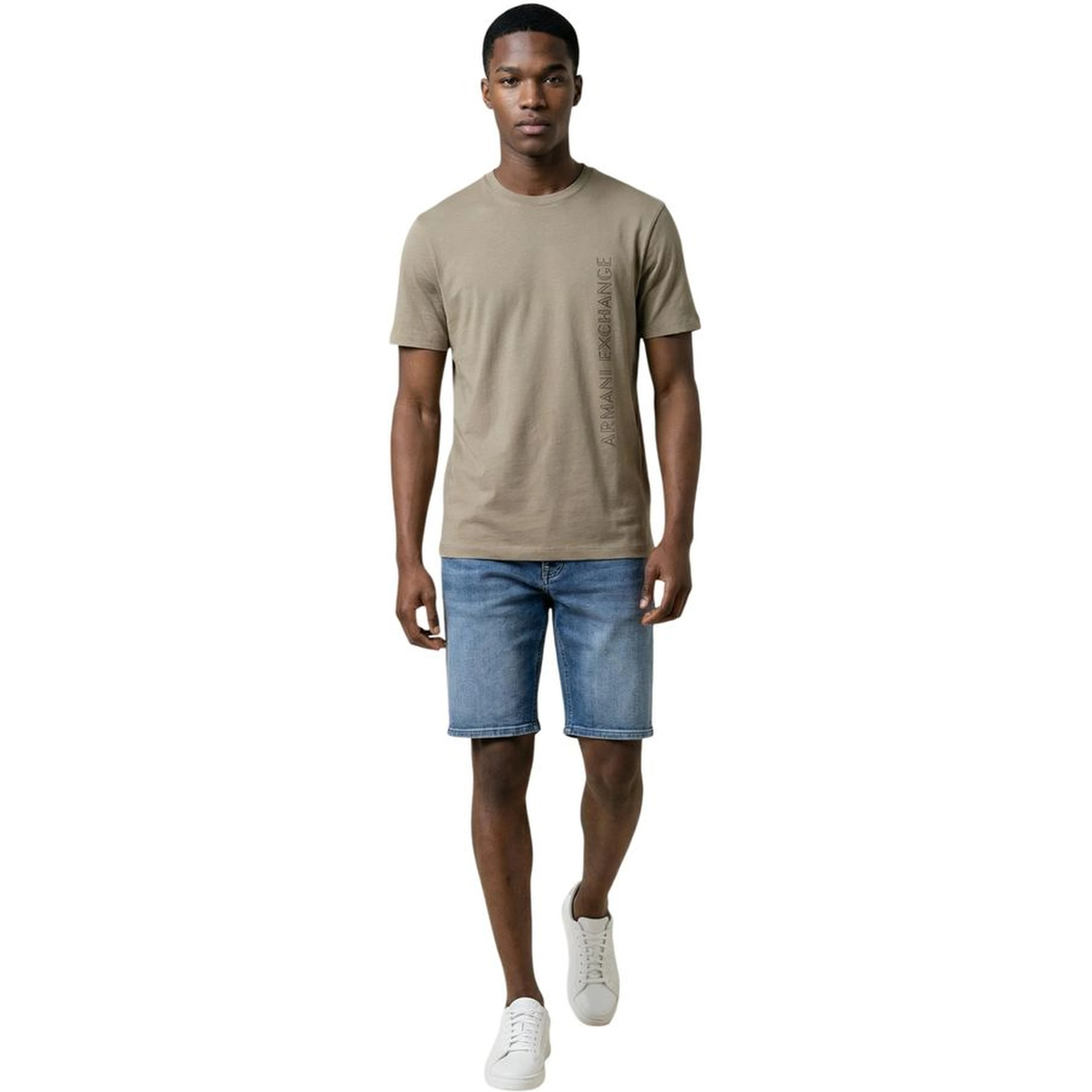 Blue Cotton Bermuda Shorts
