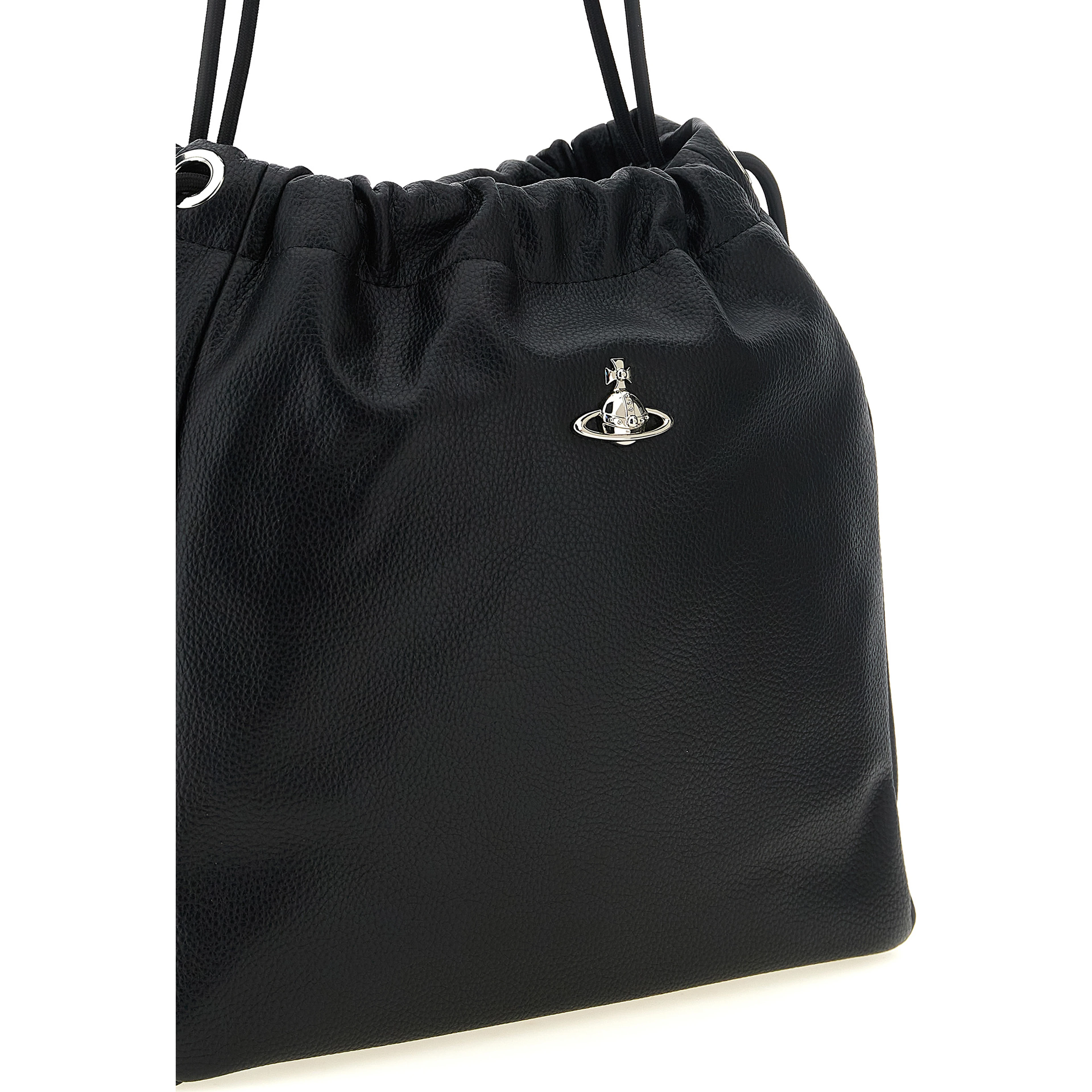 Black Polyethylene Shoulder Bag