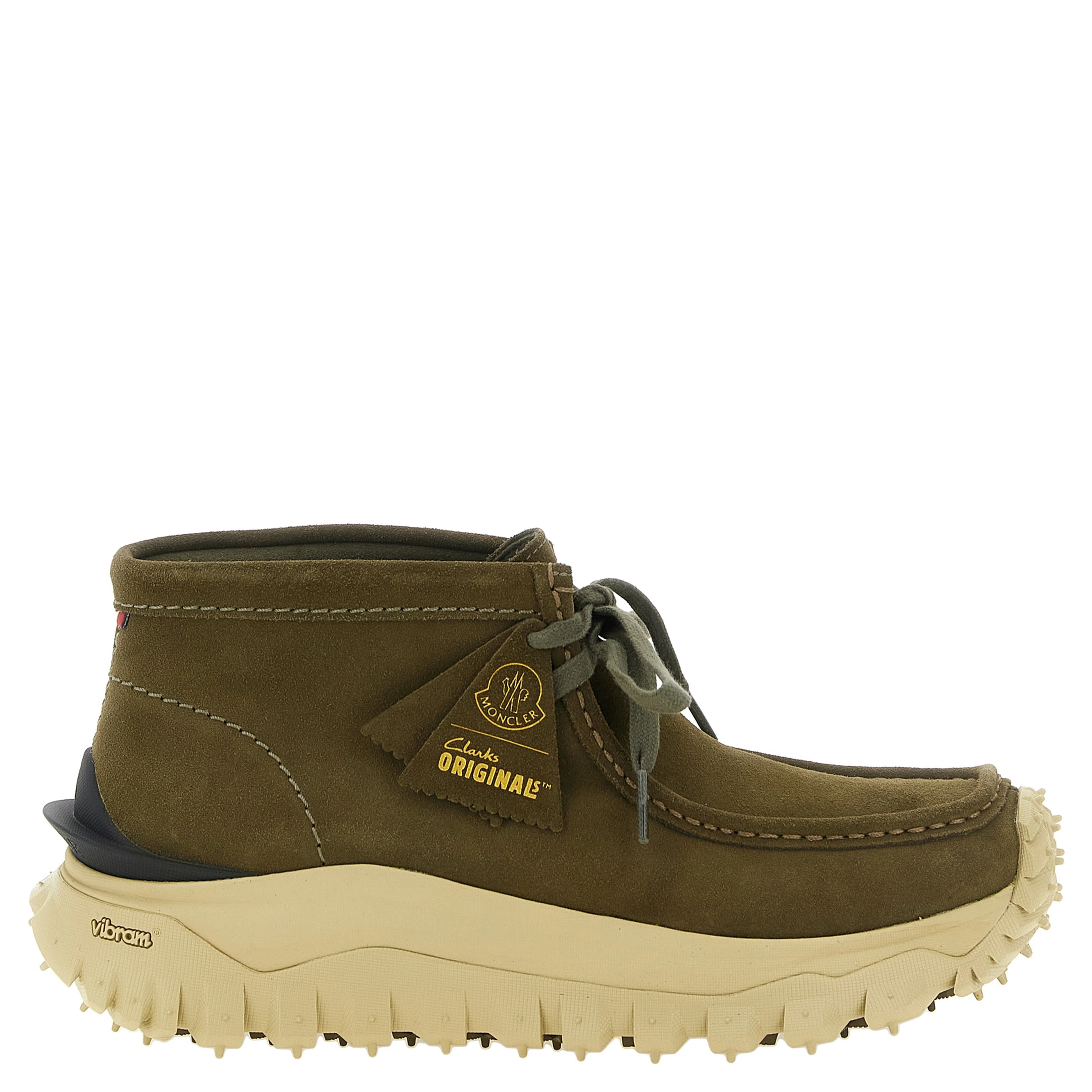 Bicolor Leather Ankle Boots