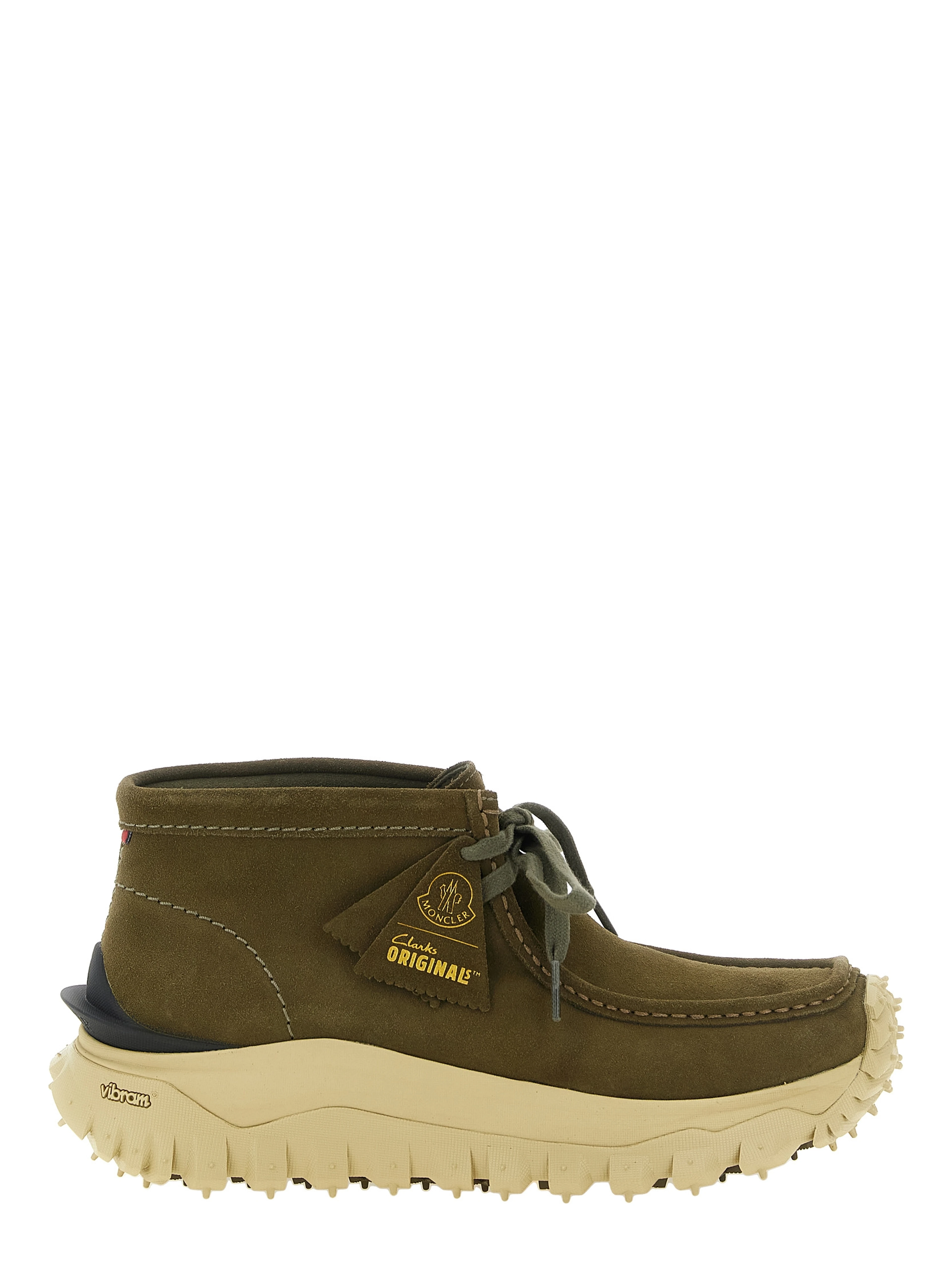 Bicolor Leather Ankle Boots