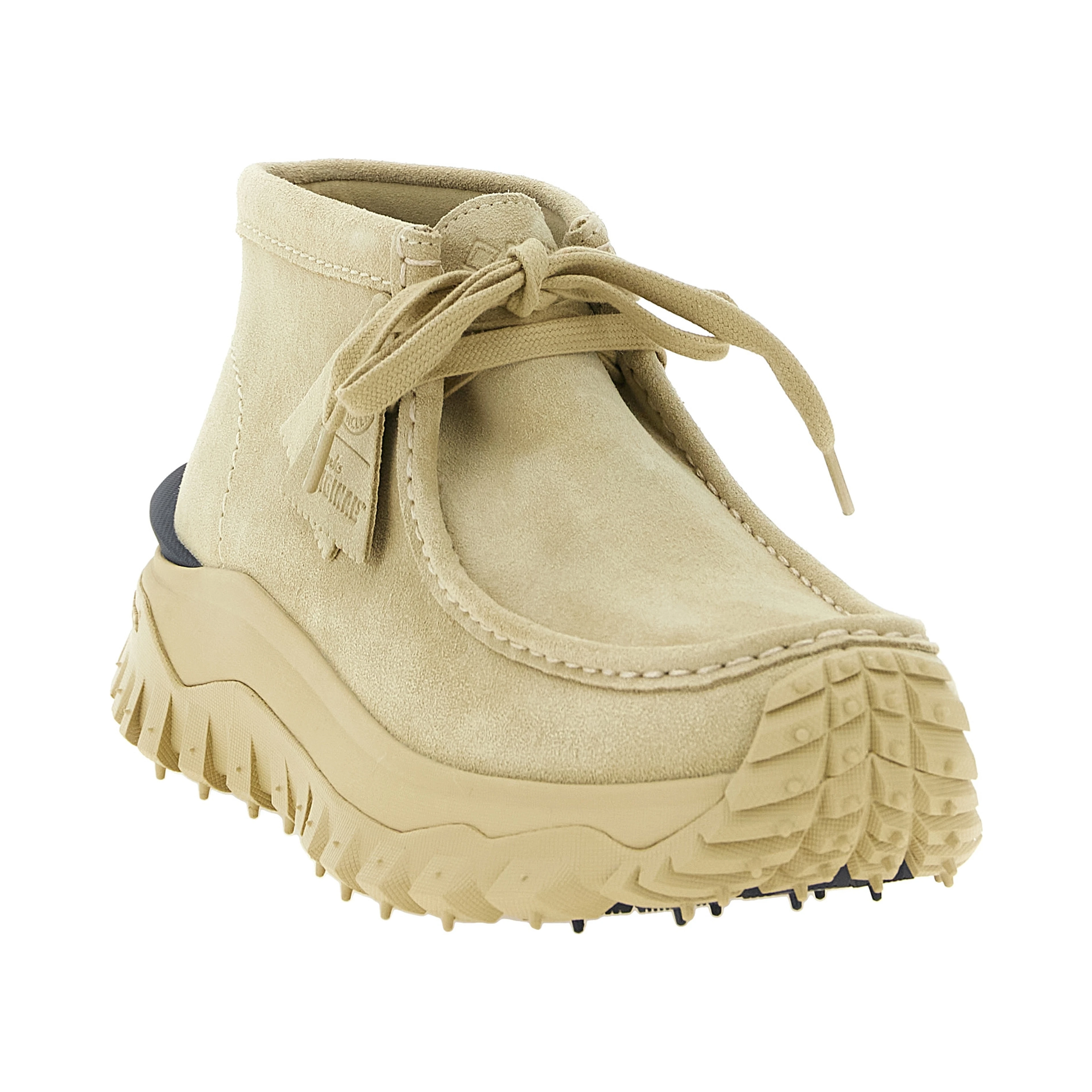 Beige Leather Ankle Boots