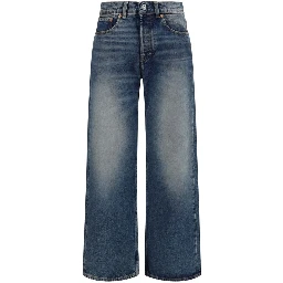 Blue Cotton Relaxed Fit Jeans