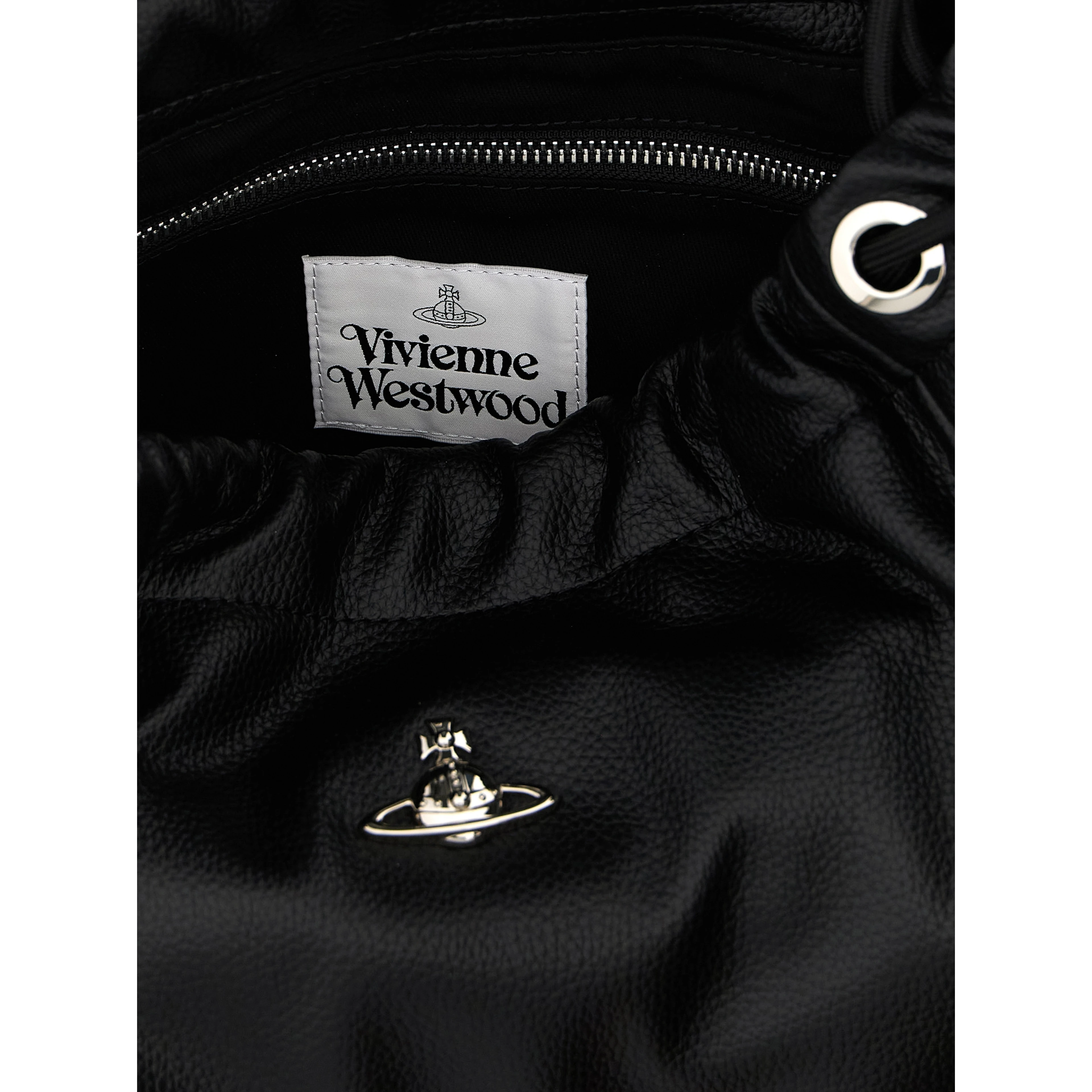 Black Polyethylene Shoulder Bag