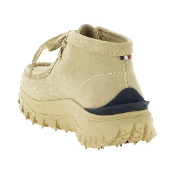 Beige Leather Ankle Boots