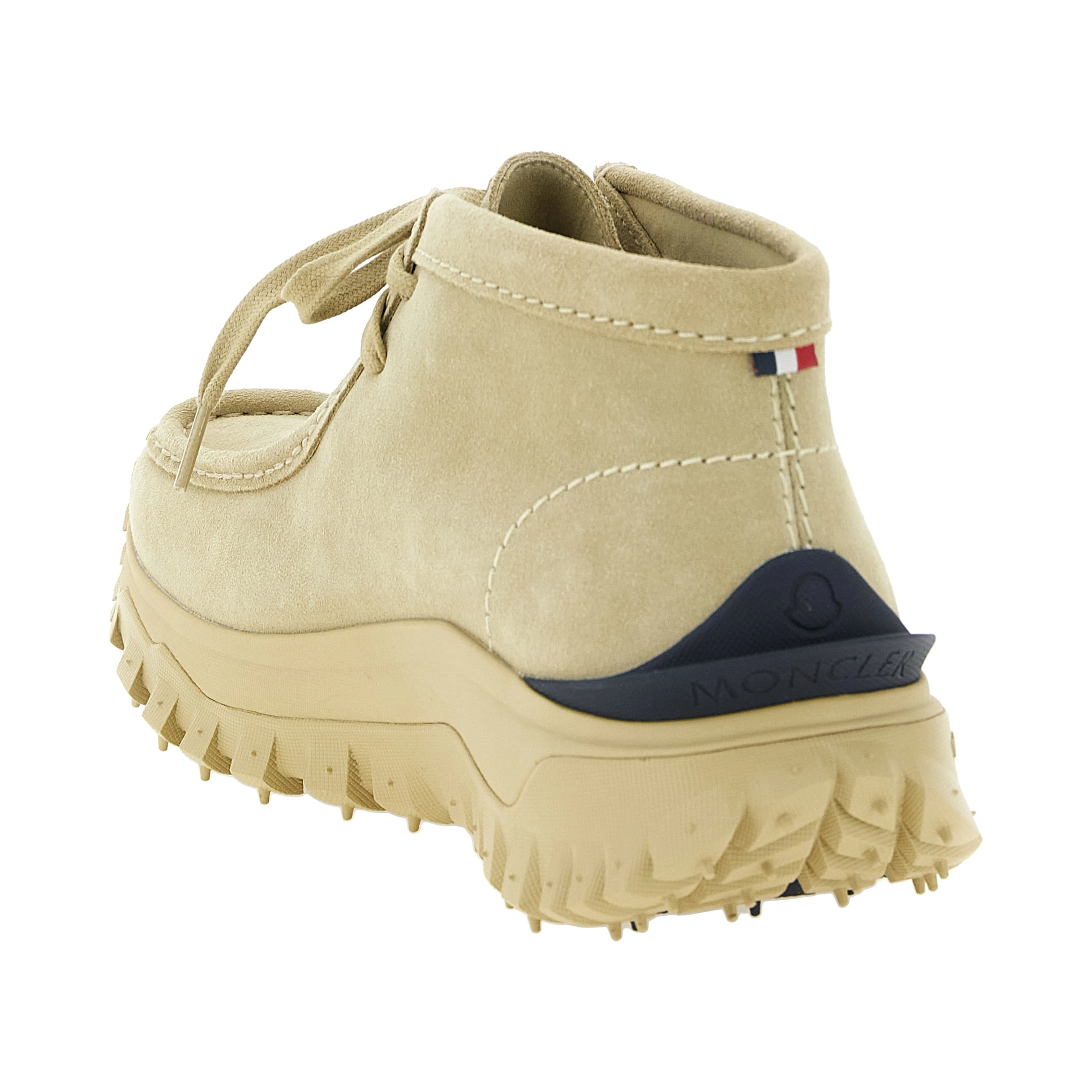 Beige Leather Ankle Boots