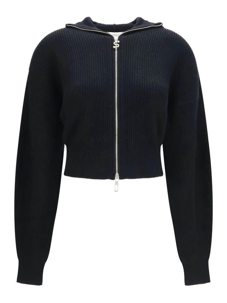 Black Wool Oves Aries Cardigan