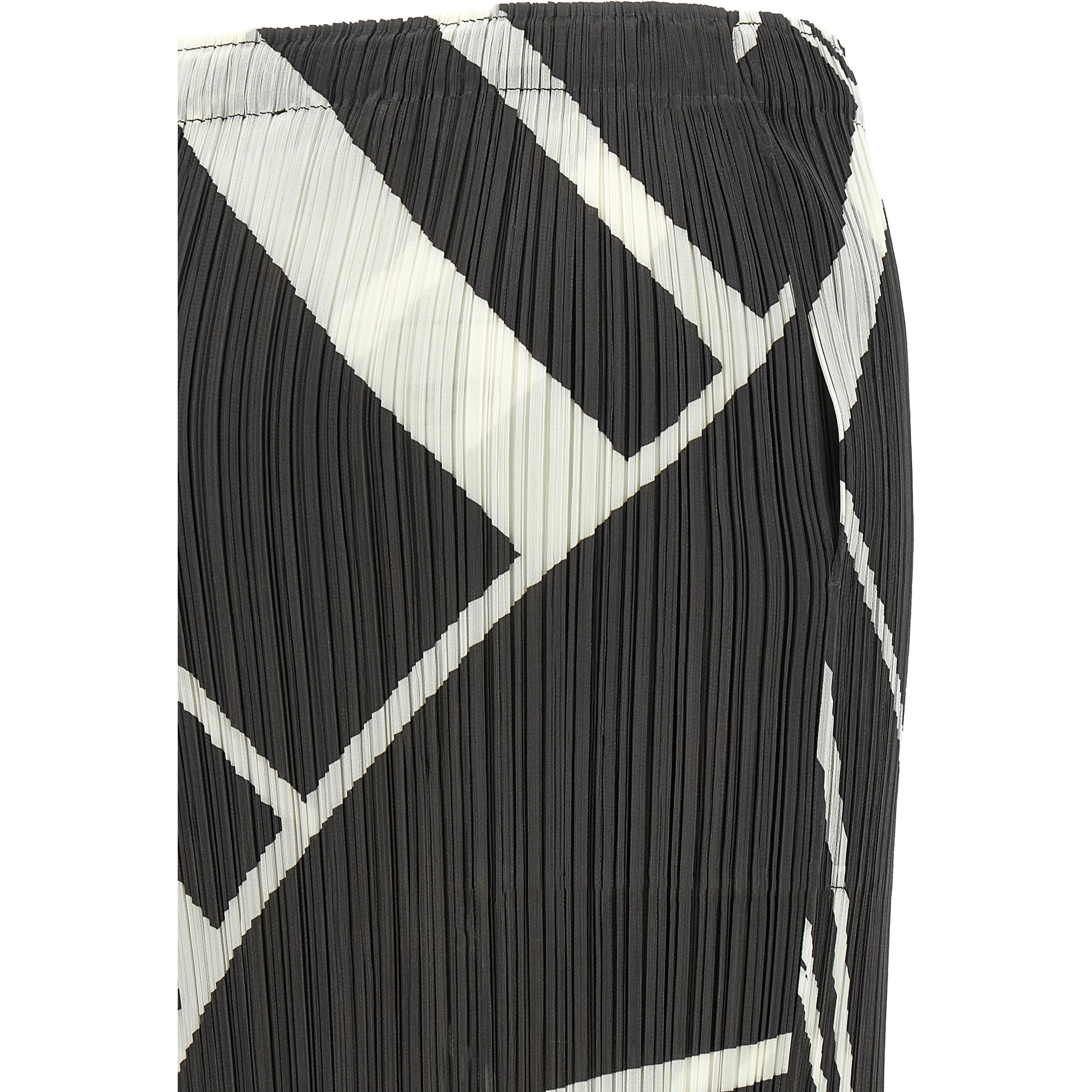 Gray Polyester Mini Skirt