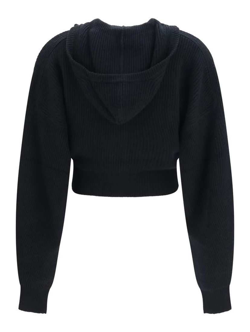 Black Wool Oves Aries Cardigan