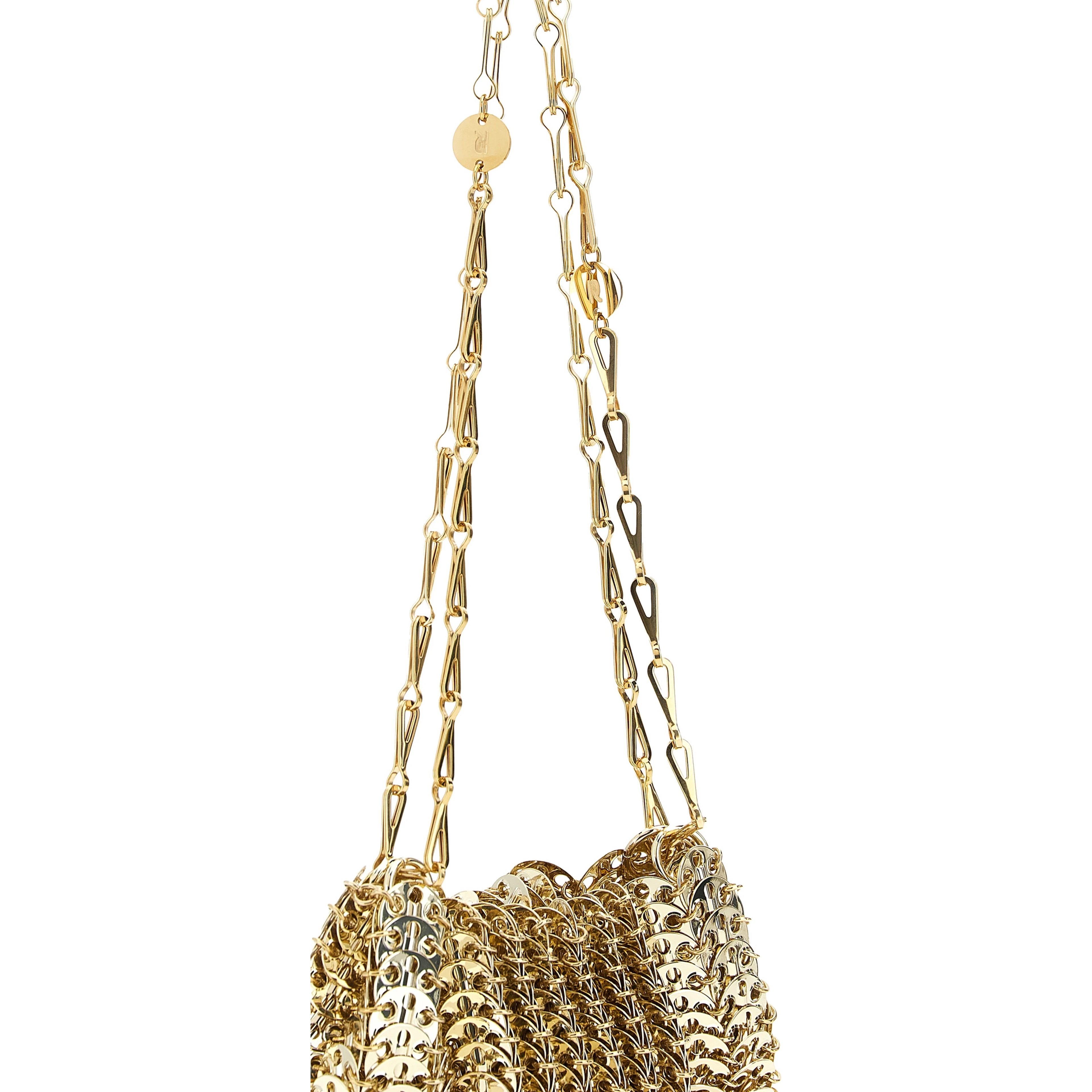 Gold Stainless Steel Shoulder Bag