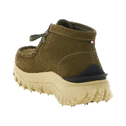 Bicolor Leather Ankle Boots