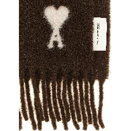 Brown Alpaca Leather Foulard