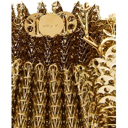Gold Stainless Steel Shoulder Bag
