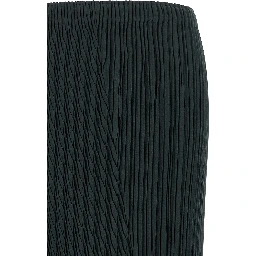 Blue Polyester Midi Skirt