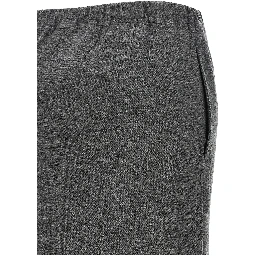 Gray Wool Midi Skirt