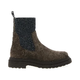Brown Calfskin Ankle Boots