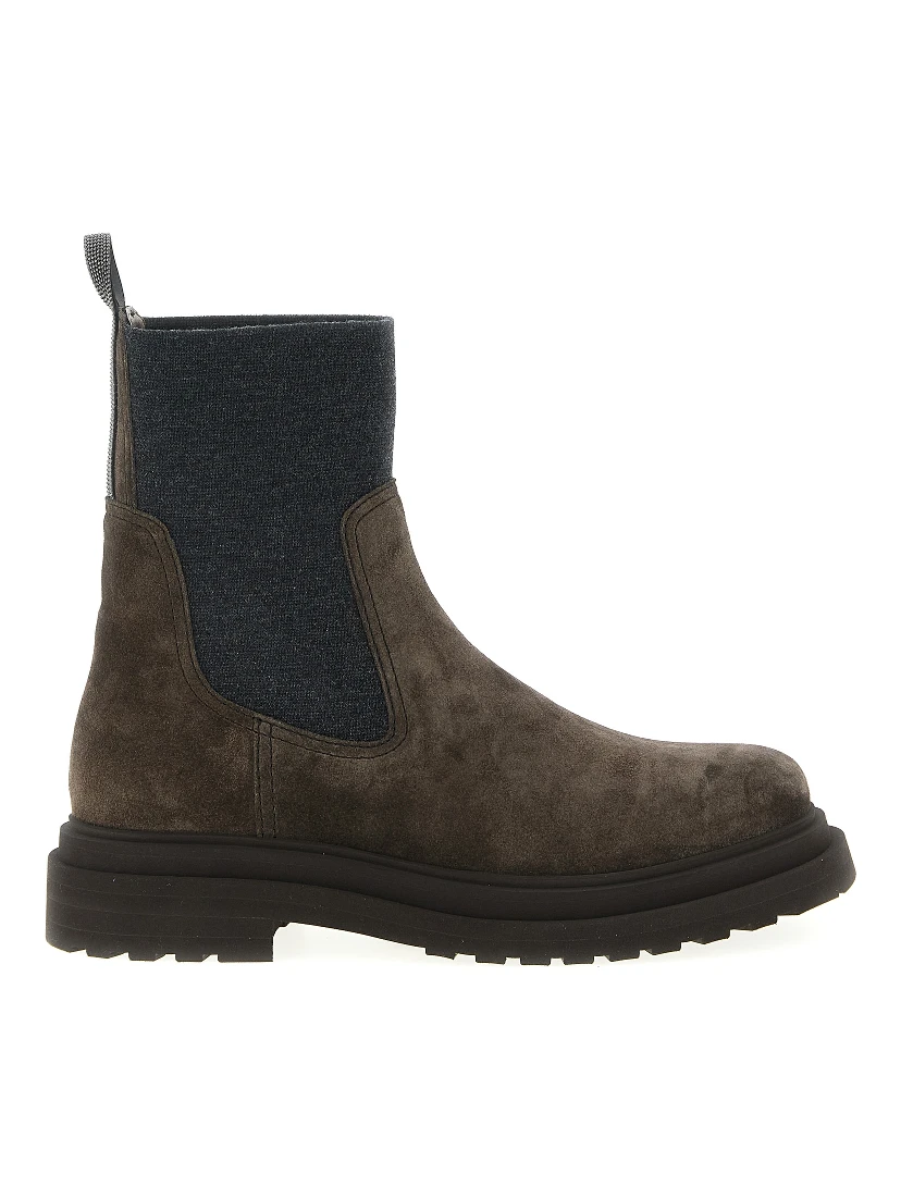 Brown Calfskin Ankle Boots