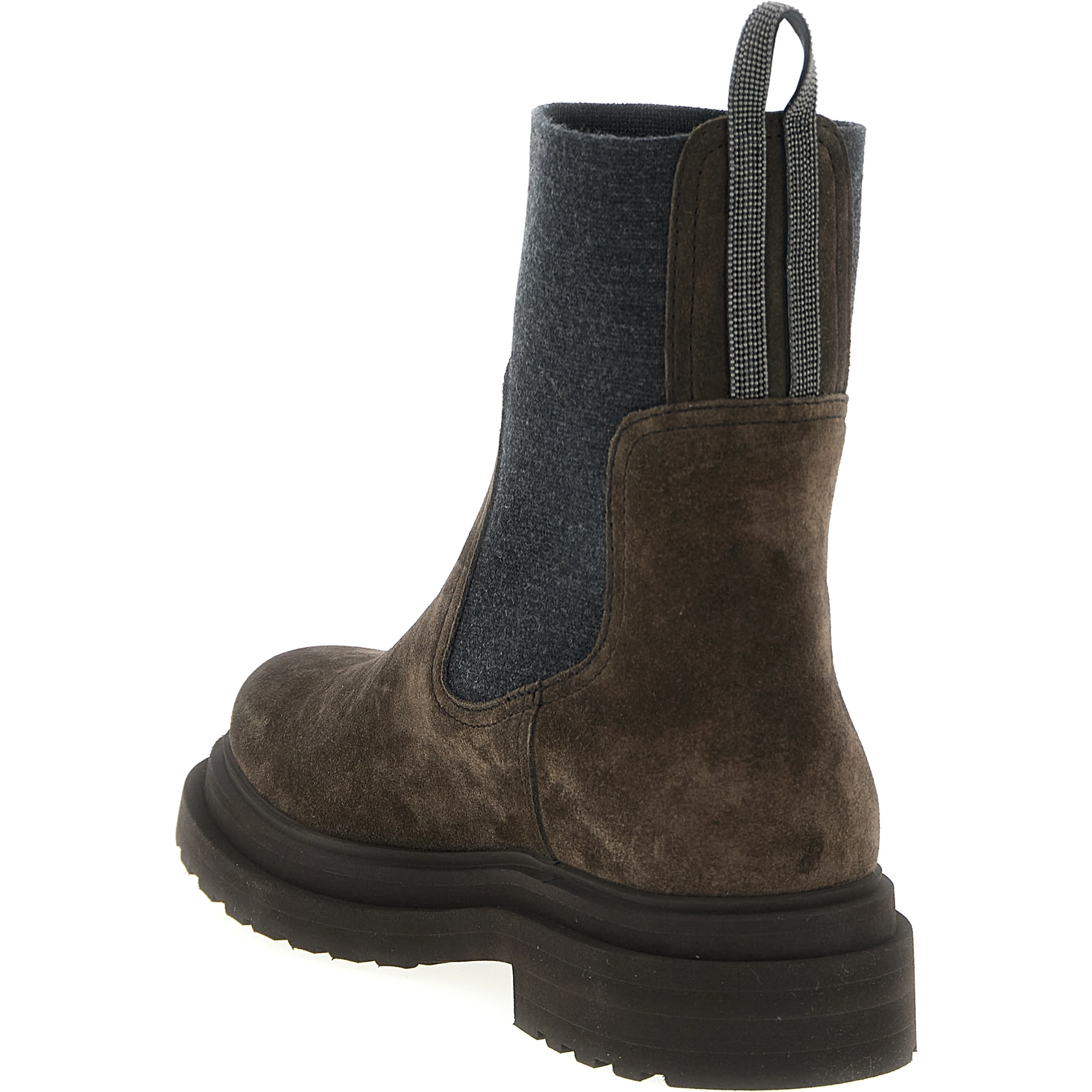 Brown Calfskin Ankle Boots
