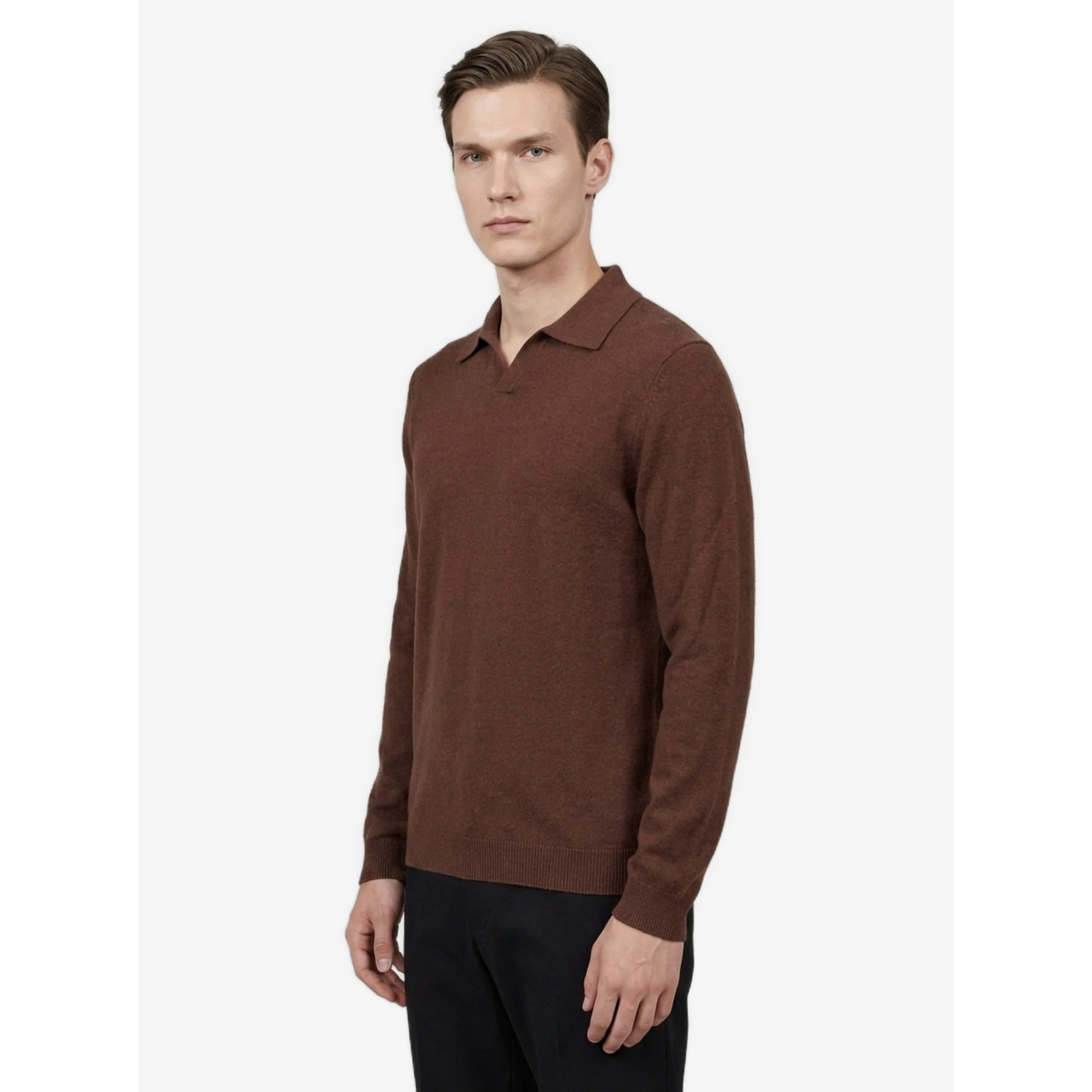 Chocolate Ripley polo shirt.