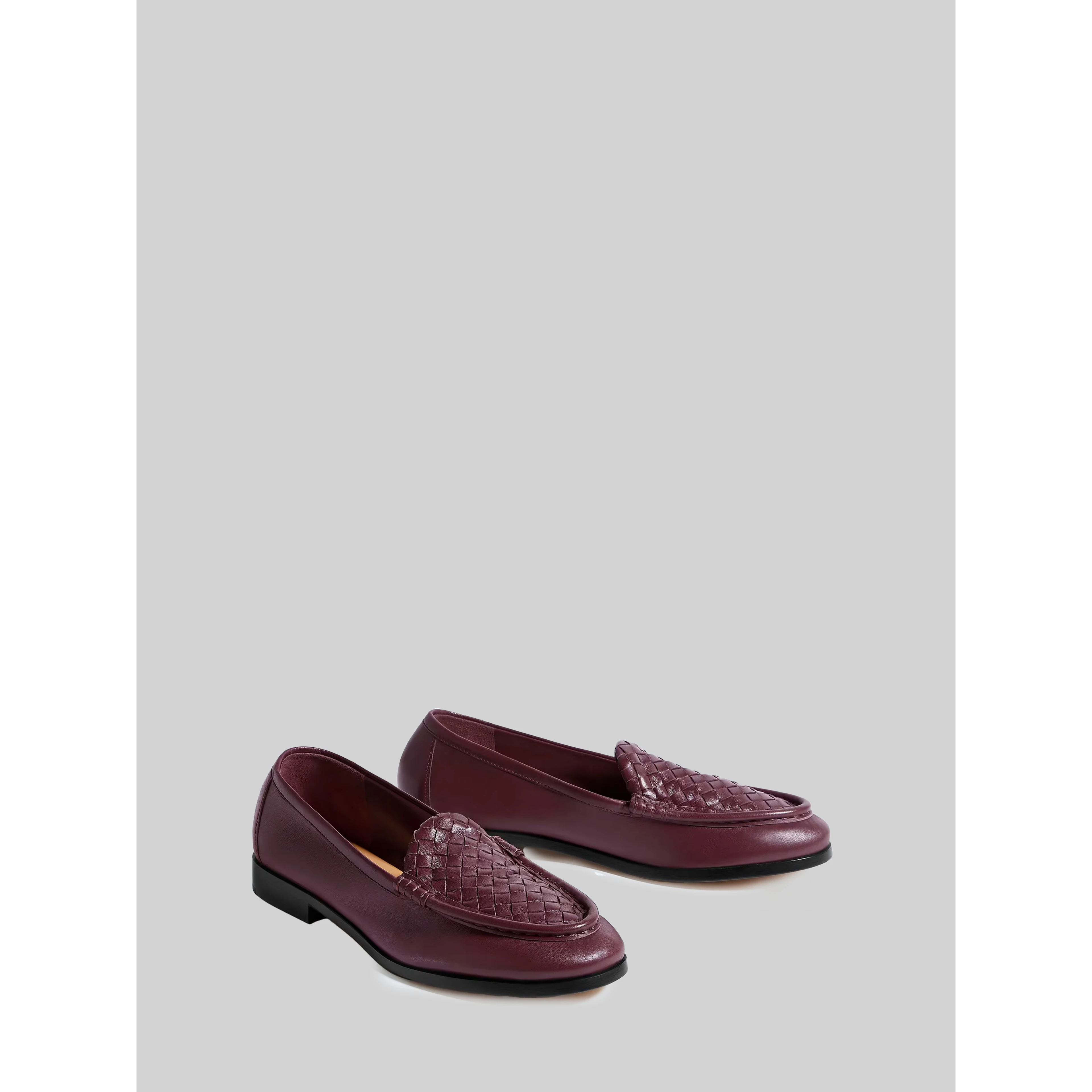 Deep mahogany Silenzio loafers