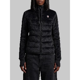 Plush-effect padded sweatshirt