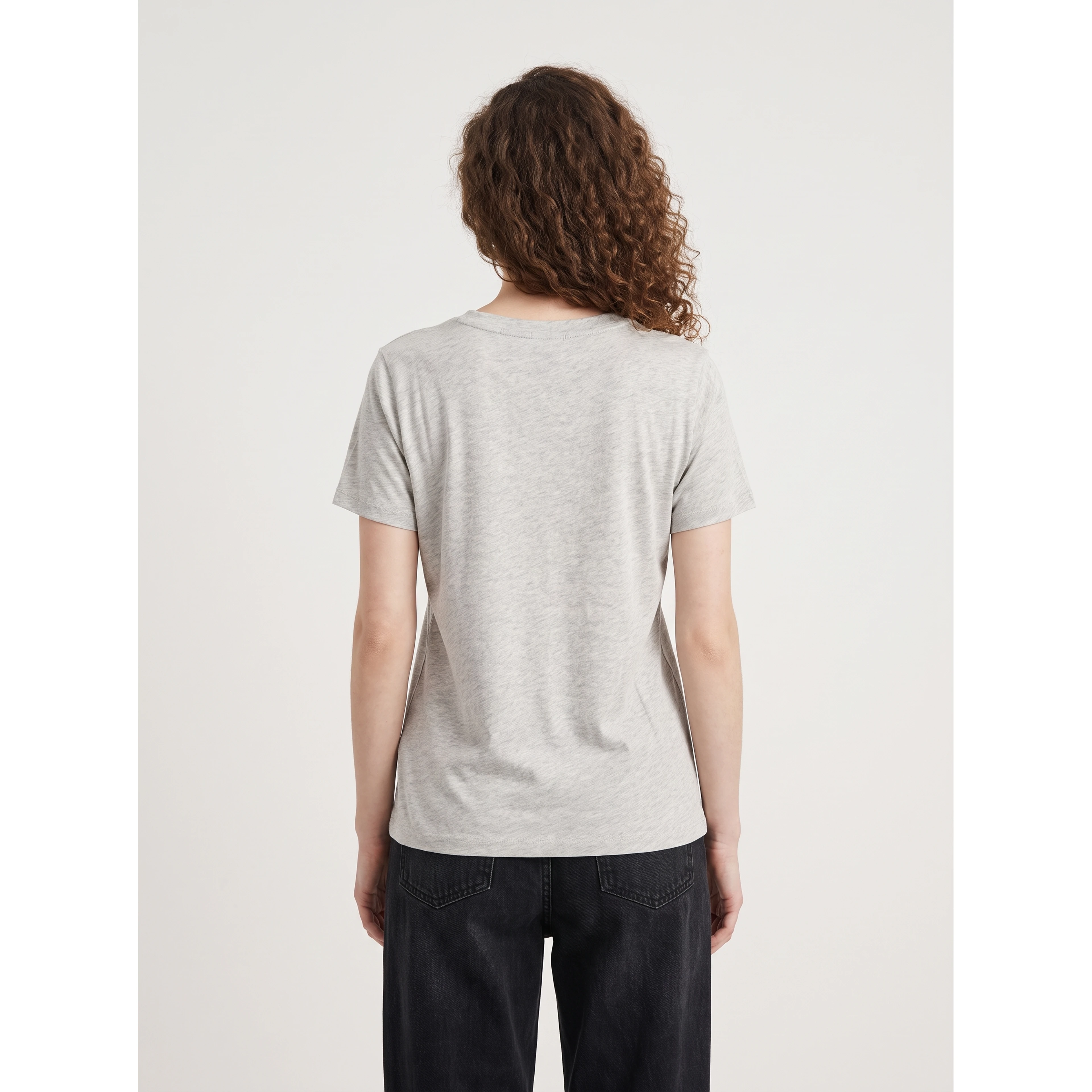 Light gray melange Dera T-shirt